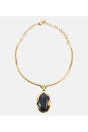 Chloé stone-pendant Brass Body Chain - Farfetch