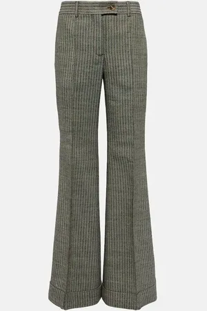 Acne Studios Pinstripe wool-blend flared pants