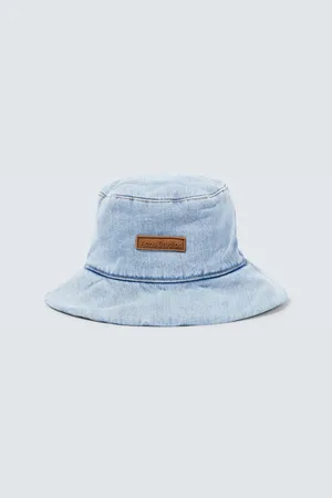 Acne Studios Logo denim bucket hat