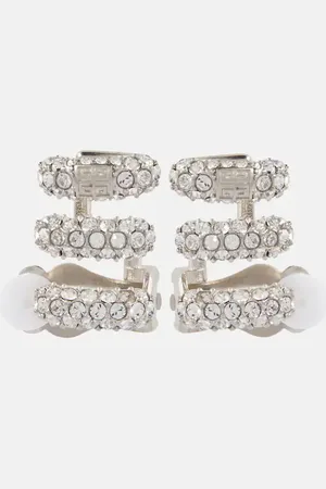 Givenchy Stitch crystal-embellished earrings