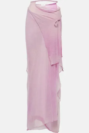Acne Studios Wrap wool-blend maxi skirt