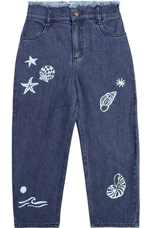 The New Society Lagoon embroidered jeans