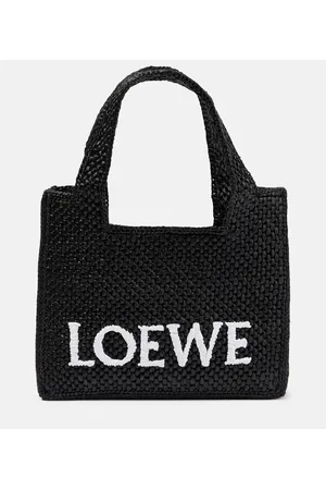 Loewe Mini raffia shopper