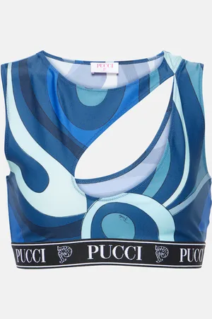 Puccini Marmo cutout sports bra