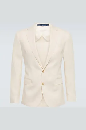 Ralph Lauren Single-breasted linen blazer