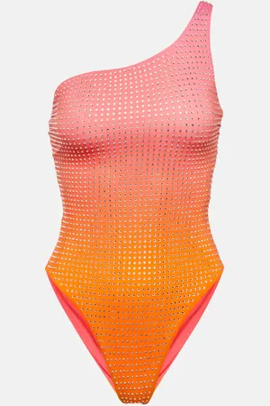 Self-Portrait Crystal-embellished swimsuit