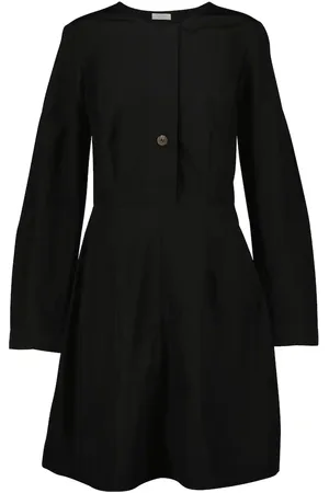 Deveaux New York Cotton-blend poplin minidress