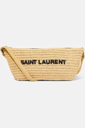 Saint Laurent Le Rafia logo shoulder bag