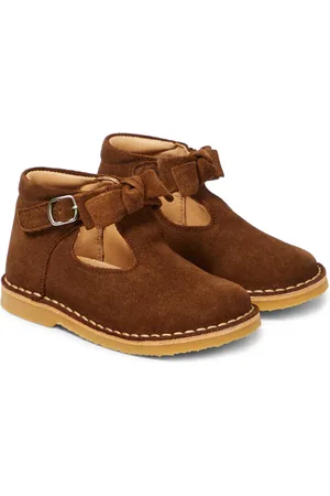 Petit Nord Bow-detail suede shoes