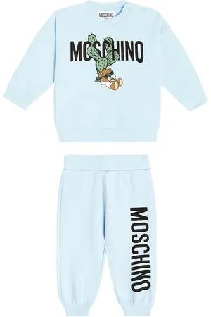 Moschino Baby printed cotton jersey tracksuit