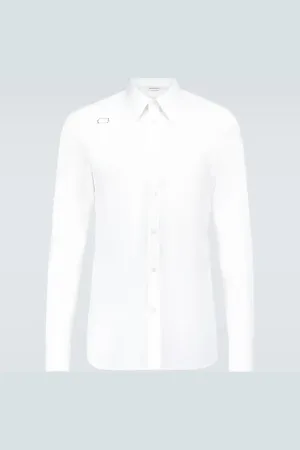 Alexander McQueen Harness cotton poplin shirt