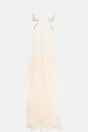 Nensi Dojaka Bridal silk chiffon gown