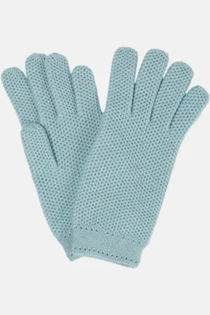 Loro Piana Crochet cashmere gloves