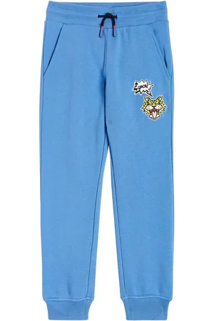 Kenzo Embroidered cotton jersey sweatpants