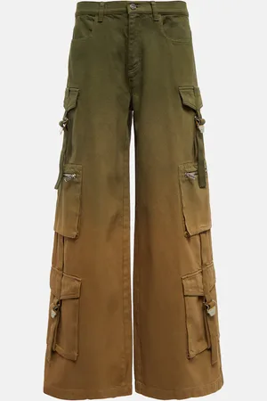 DION LEE High-rise cotton cargo pants