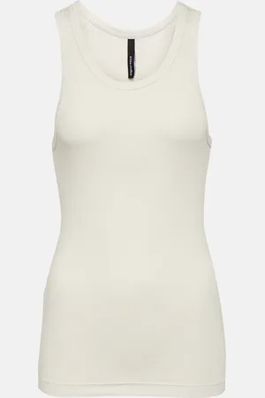Entire Studios Ribbed-knit cotton-blend tank top