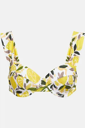 Rebecca Vallance Amarilla printed bikini top