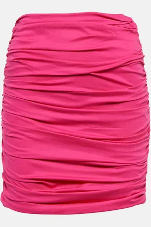 GIUSEPPE DI MORABITO Gathered cotton-blend miniskirt