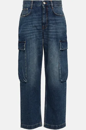 Stella McCartney High-rise cropped cargo jeans