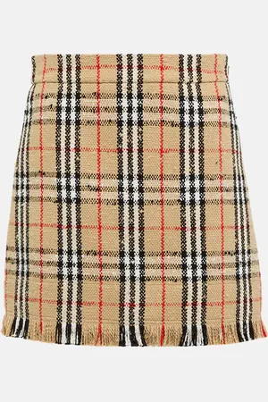 Burberry Vintage Check bouclÃ© miniskirt