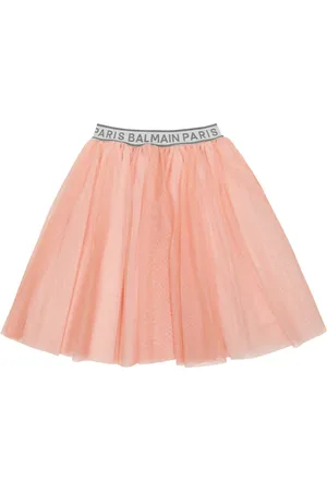 Balmain Glitter tulle skirt