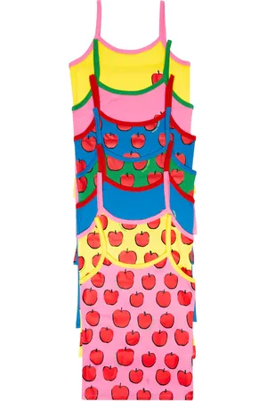 Stella McCartney Set of 7 printed cotton tank tops