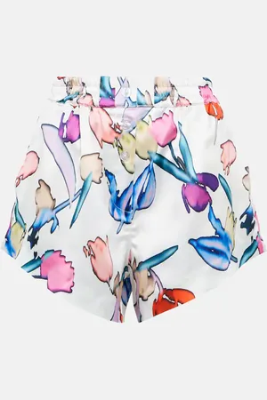 ROTATE Ponisan printed high-rise shorts