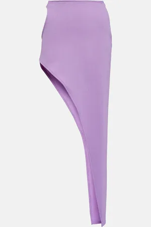 DAVID KOMA Asymmetrical wool maxi skirt