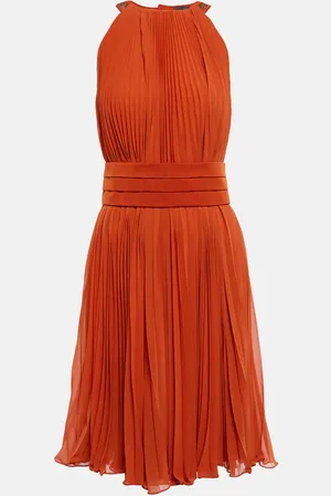 Max Mara Golena belted pleated midi dress