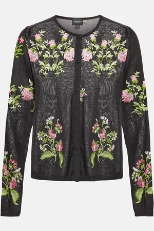 Giambattista Valli Floral cashmere and silk cardigan