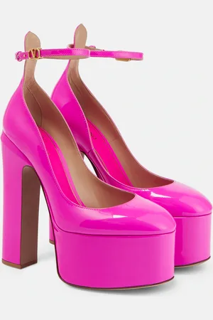 VALENTINO GARAVANI Tan-Go 155 leather platform pumps