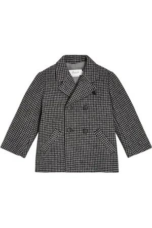 BONPOINT Dali checked wool-blend coat