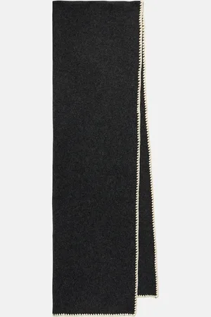Totême Embroidered wool and cashmere scarf
