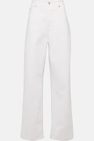 VALENTINO High-rise wide-leg jeans