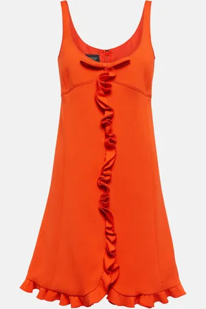 Giambattista Valli Ruffled crÃªpe minidress