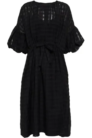 Deveaux New York Riley checked midi dress