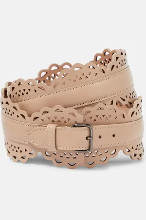 Alaïa AlaÃ¯a Laser-cut leather corset belt