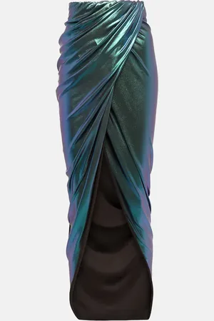 Rick Owens Metallic midi skirt