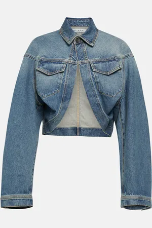 Alaïa AlaÃ¯a Cropped denim jacket