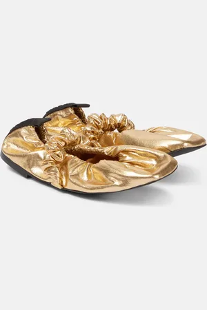 Ganni Scrunchie ballet flats