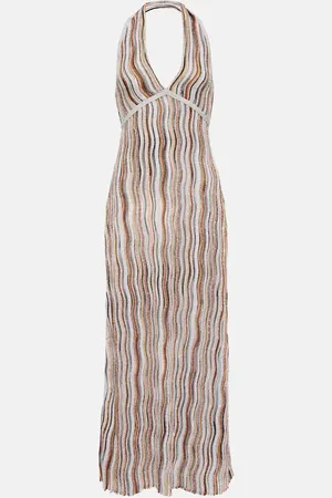 Missoni Sequined halterneck maxi dress