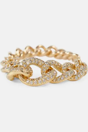 Shay Gradual PavÃ© Link 18kt ring with diamonds
