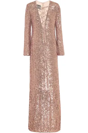 MONIQUE LHUILLIER Sequined gown