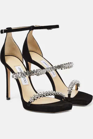 Jimmy Choo Bing 105 crystal-embellished suede sandals