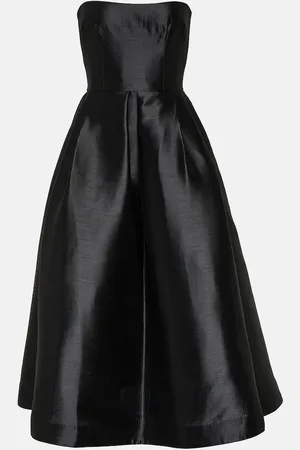 ALEX PERRY Strapless faille midi dress