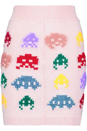 Stella McCartney Intarsia knit wool-blend miniskirt