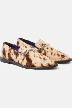 Stella McCartney Falabella printed velvet loafers