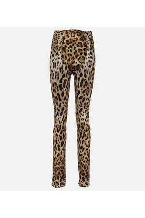 Dolce & Gabbana X Kim printed high-rise skinny pants