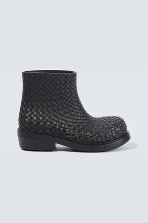 Bottega Veneta Fireman Intreccio ankle boots