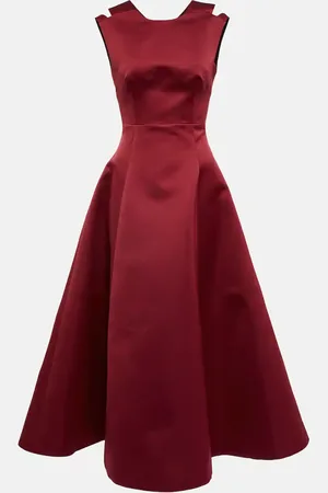 EMILIA WICKSTEAD Luz cutout satin midi dress